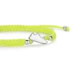 Bracelet | Silver Runner Neon Yellow Braided – Image 5