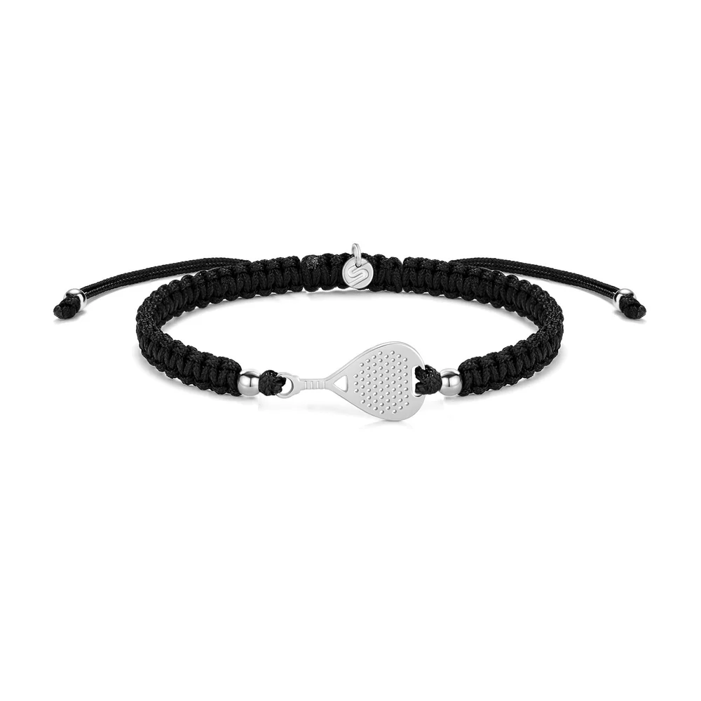 shopsphère distribution Bracelets tressés faits main – un design intemporel qui rehausse notre collection classique de bracelets. Avec leur tressage profond et leur look élégant et moderne, ils constituent l'accessoire idéal pour un style de vie actif, ajoutant une touche de style sans effort à toutes les occasions padel Bracelet | Silver Padel Braided – Image 1