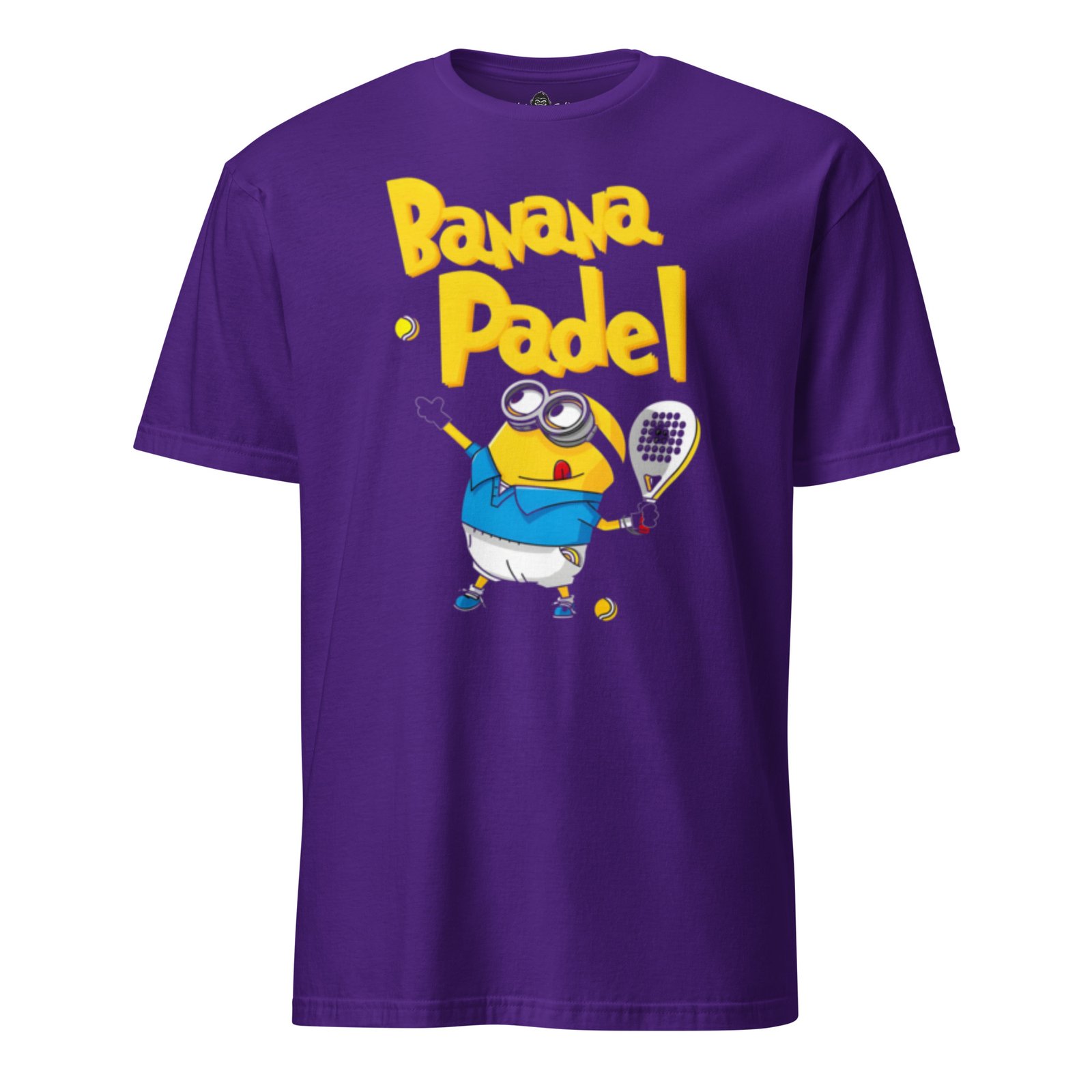 unisex-basic-softstyle-t-shirt-purple-front-692388cb9779d.jpg T-Shirt Padel | Banana – Image 1