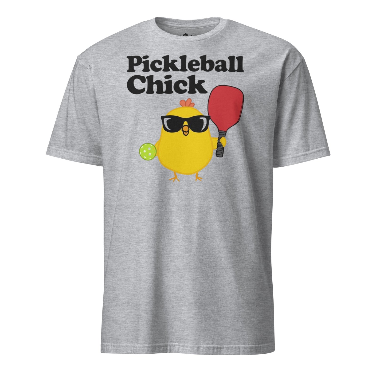 unisex-basic-softstyle-t-shirt-sport-grey-front-695bee2e9bea3.jpg T-Shirt Pickleball | Unisex Chick – Image 1