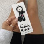 Porte-clés I Love Padel Noir